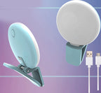 Mini Fill Light For Beauty Selfie Round Live Clip External LEDmini Small Q Mobile Phone Selfie Fill Light