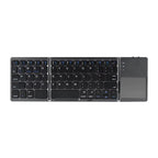 Portable Foldable Folding Keyboard Mini Wireless Bluetooth Keyboard Touchpad Keyboard for Windows Android IOS Tablet Ipad Phone