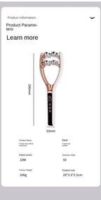 Microcurrent Facial Massager with 3D Roller Neck and Face Slimmer Rechargeable Double Chin Reducer V face Lift Device