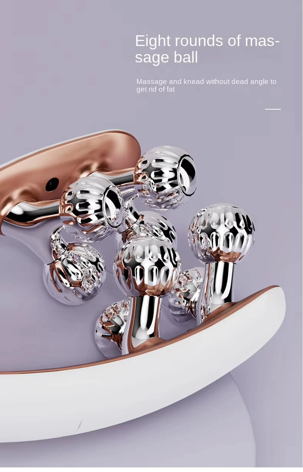 Microcurrent Facial Massager with 3D Roller Neck and Face Slimmer Rechargeable Double Chin Reducer V face Lift Device